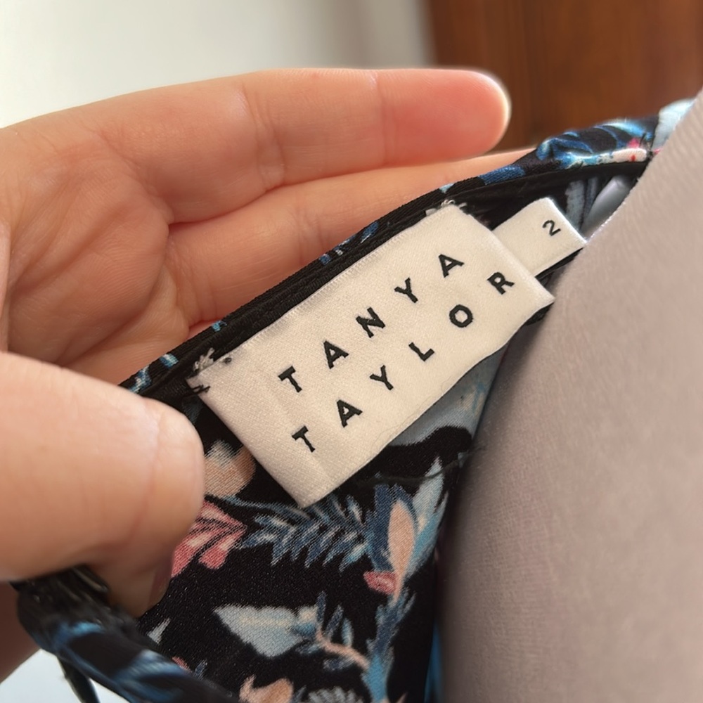 [TANYA TAYLOR] Floral Sleeveless Dress - Size 2 - Picture 3 of 4